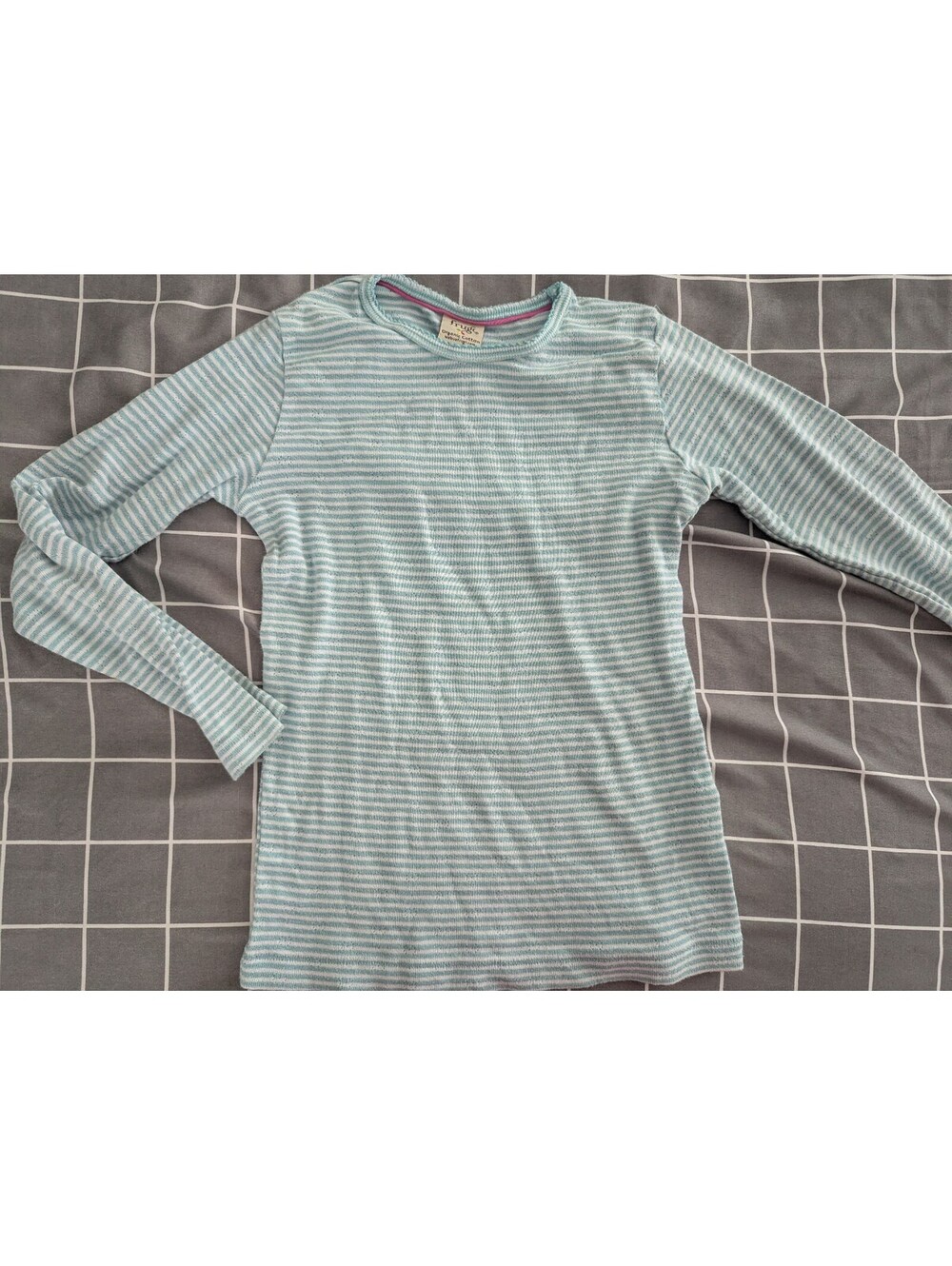 Frugi striped pointelle top